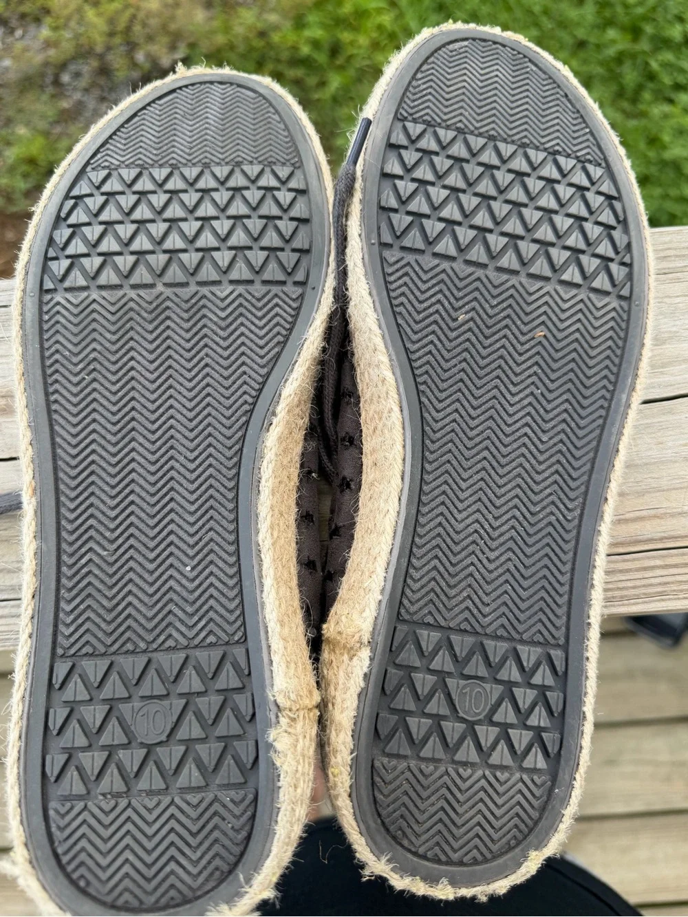 Universal Thread Gray Star Cutout Espadrille Sneakers Size 10